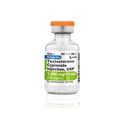 Testosterone Cypionate Injection 100 mg/mL vial, 10 mL multiple dose container