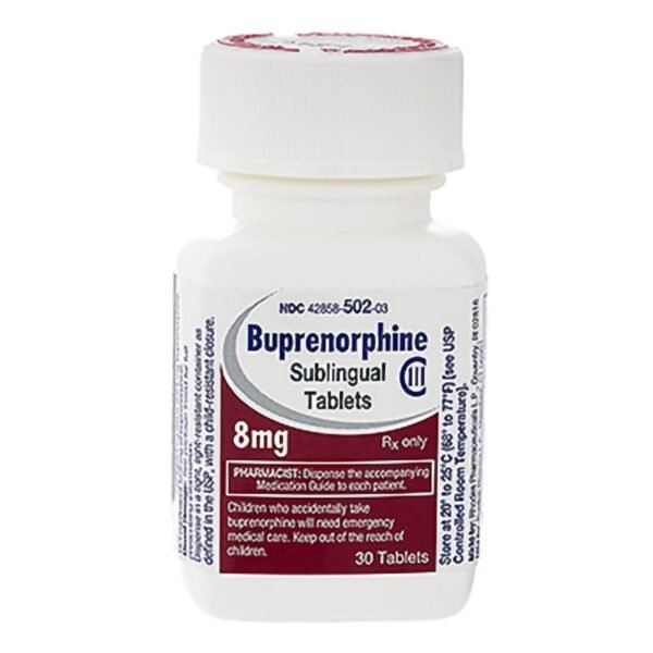 Subutex 8mg tablets on a prescription bottle – Buy Subutex 8mg online safely