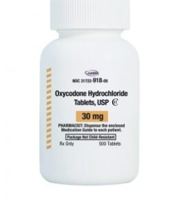 Online pharmacy website displaying oxycodone 30mg for sale