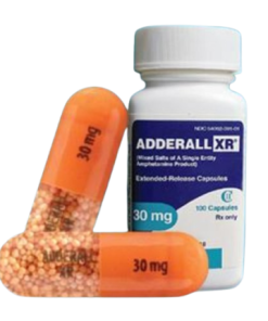 Online pharmacy website showing Adderall 30mg available for purchase