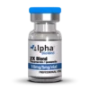Alpha Biomed Tesamorelin Ipamorelin Blend vial with 10mg and 5mg peptide solution
