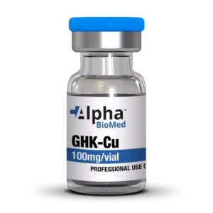 Alpha Biomed GHK-Cu peptide 100mg 6ml copper peptide vial for research