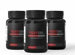 3 Bottles of Testosil natural testosterone booster supplement for muscle growth and increased energy